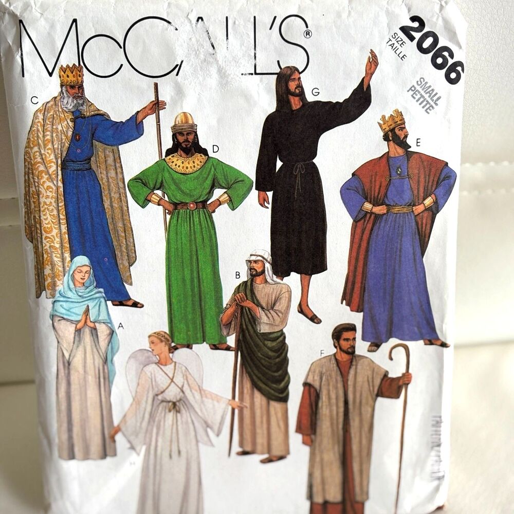 Vintage McCall's 2066 Biblical Nativity Costume Sewing Pattern Men Women S